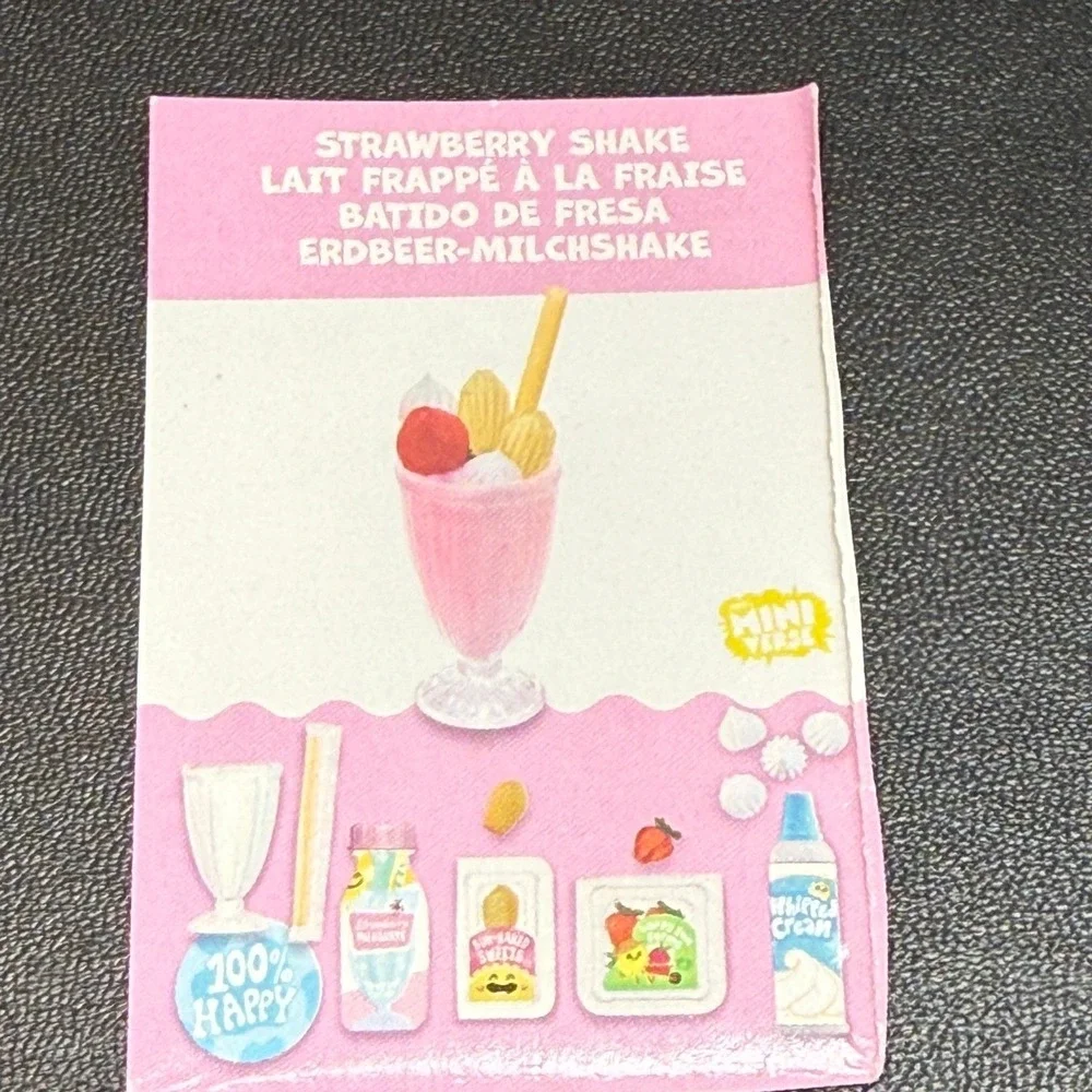 MGA Mini-Verse‎ *Make It Mini Food *Diner Series 1* Strawberry Shake